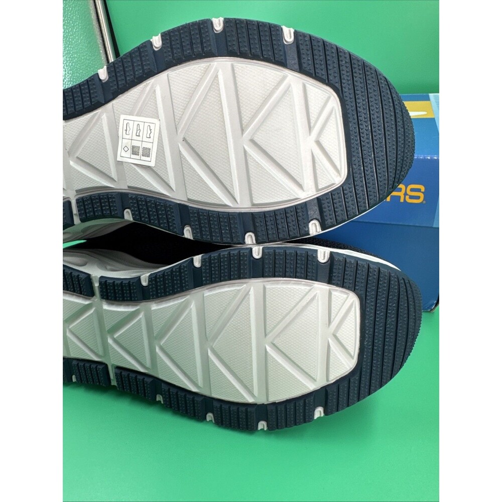 Skechers Swift Fit Hands Free Sneakers Men’s 9.5 Navy Memory Foam Shoes - Picture 14 of 16